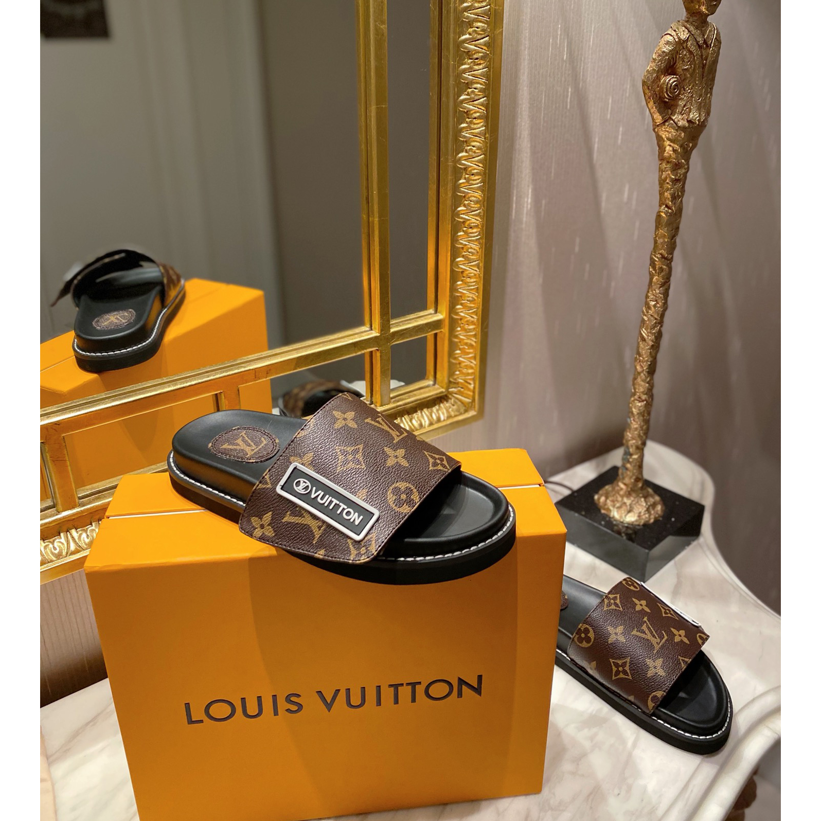 Louis Vuitton Monogram Slipper - DopestKickz