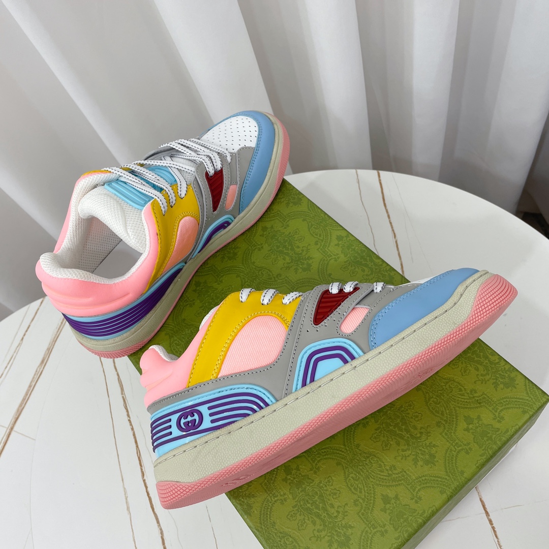 Gucci  Basket Sneaker With Lnterlocking G  - DopestKickz