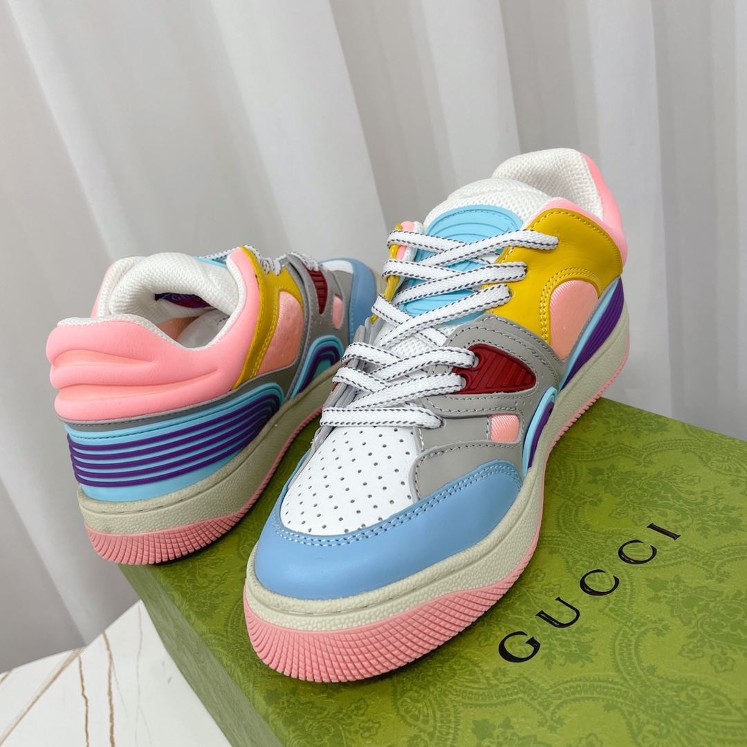 Gucci  Basket Sneaker With Lnterlocking G  - DopestKickz