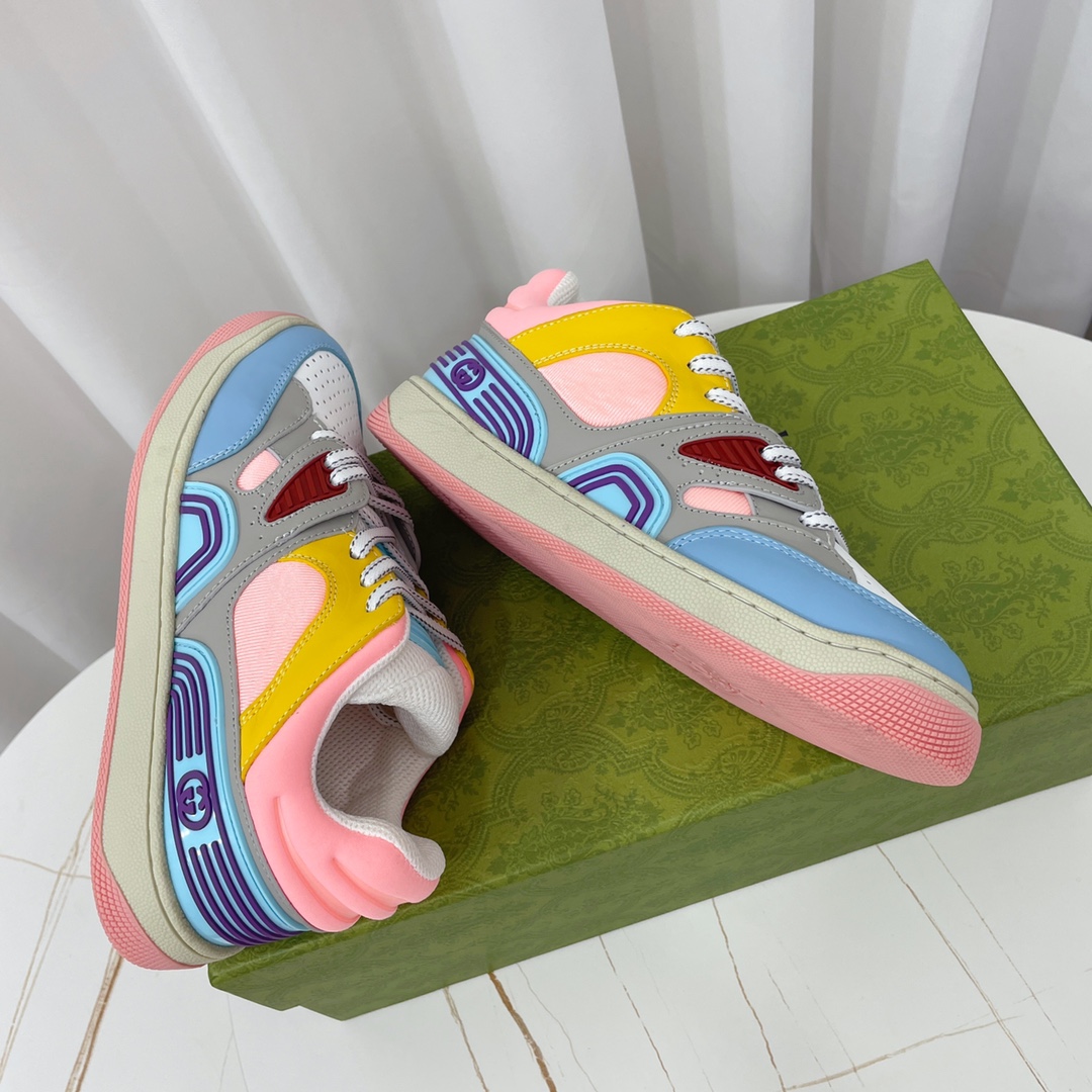 Gucci  Basket Sneaker With Lnterlocking G  - DopestKickz