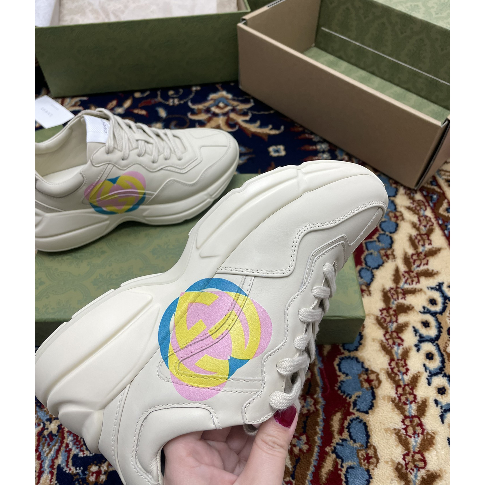 Gucci Women's Rhyton Sneakers - DopestKickz