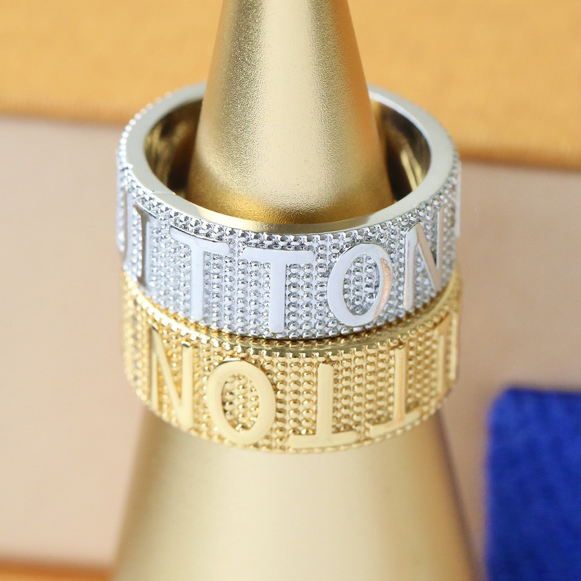 Louis Vuitton Monogram Silver Ring - DopestKickz