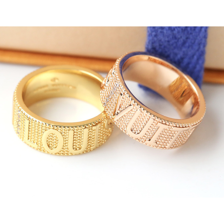 Louis Vuitton Monogram Silver Ring - DopestKickz