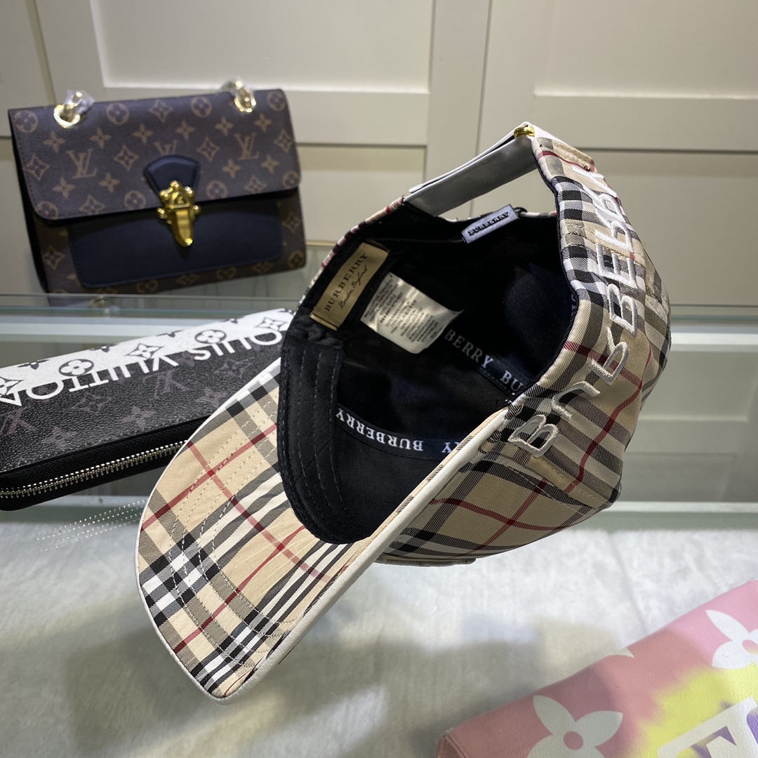 Burberry Monogram Motif Icon Stripe Baseball Cap - DopestKickz
