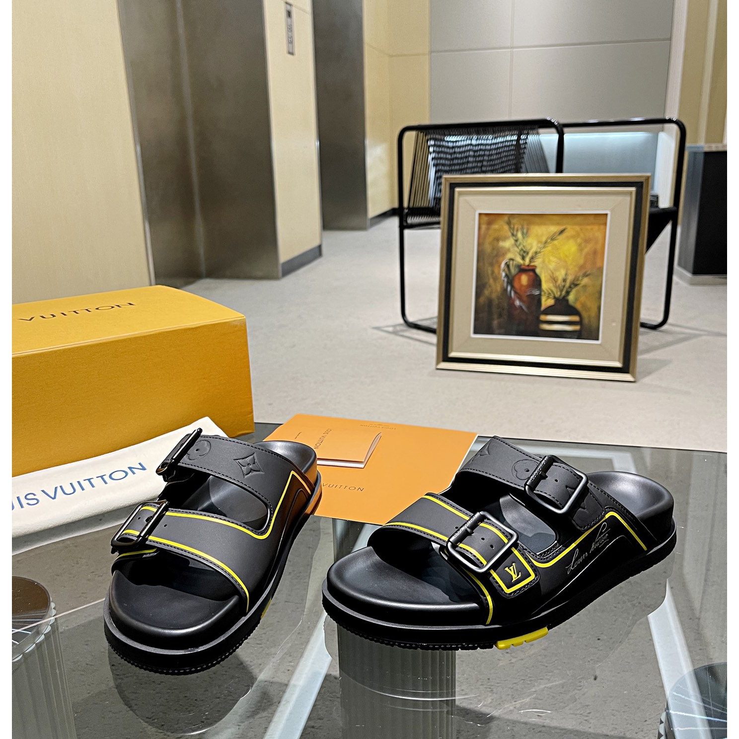 Louis Vuitton Men's Trainer Slippers - DopestKickz