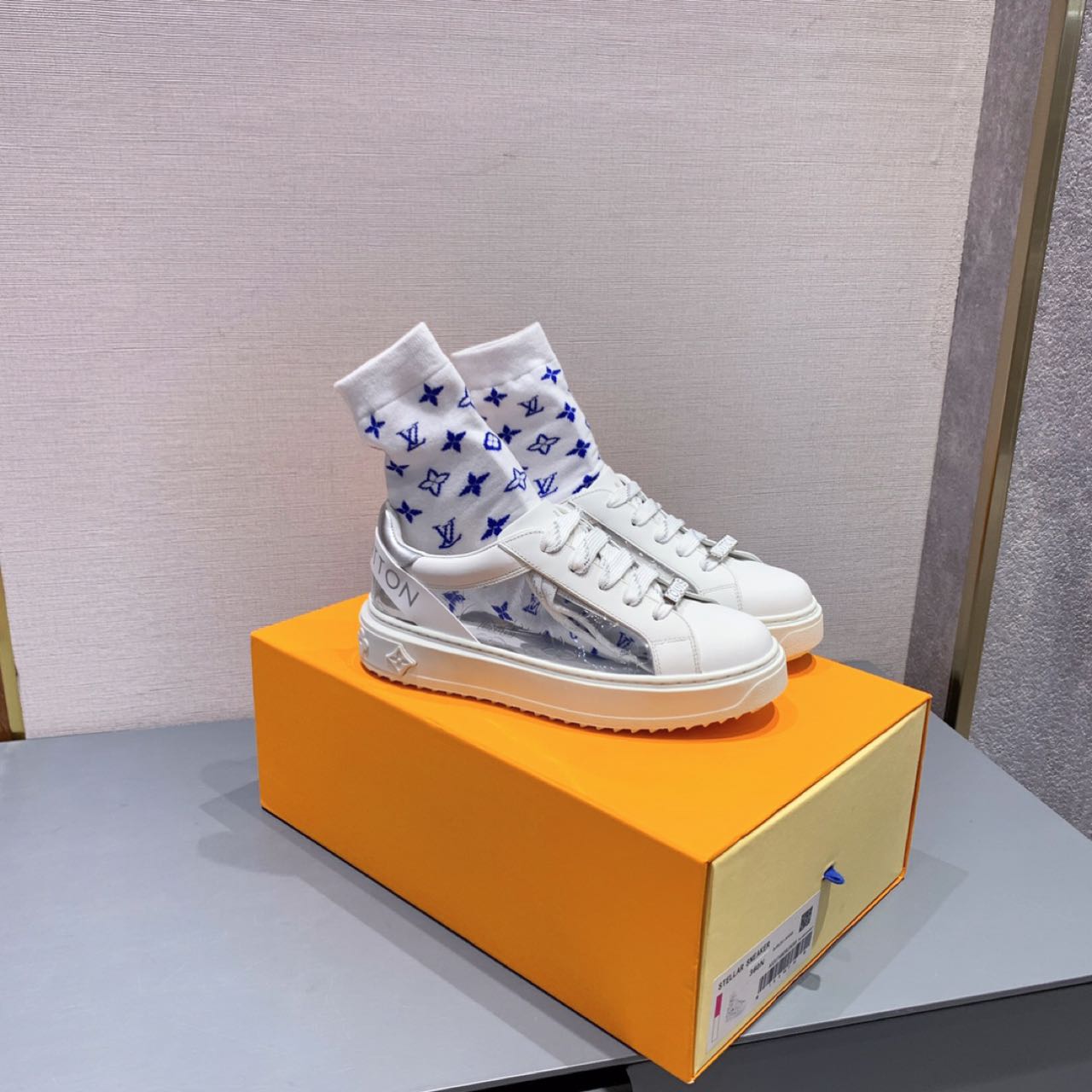 Louis Vuitton Time Out PVC Transparent Logo Sneaker - DopestKickz
