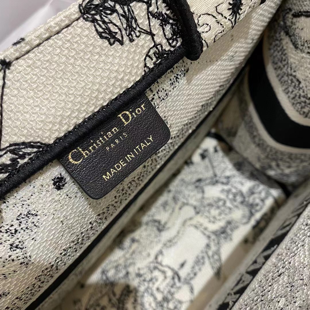 Dior Oblique Embroidered Book Tote - DopestKickz