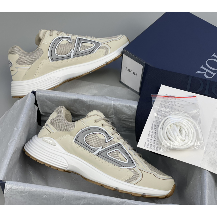 Dior B30 Sneaker White Mesh And Technical Fabric - DopestKickz