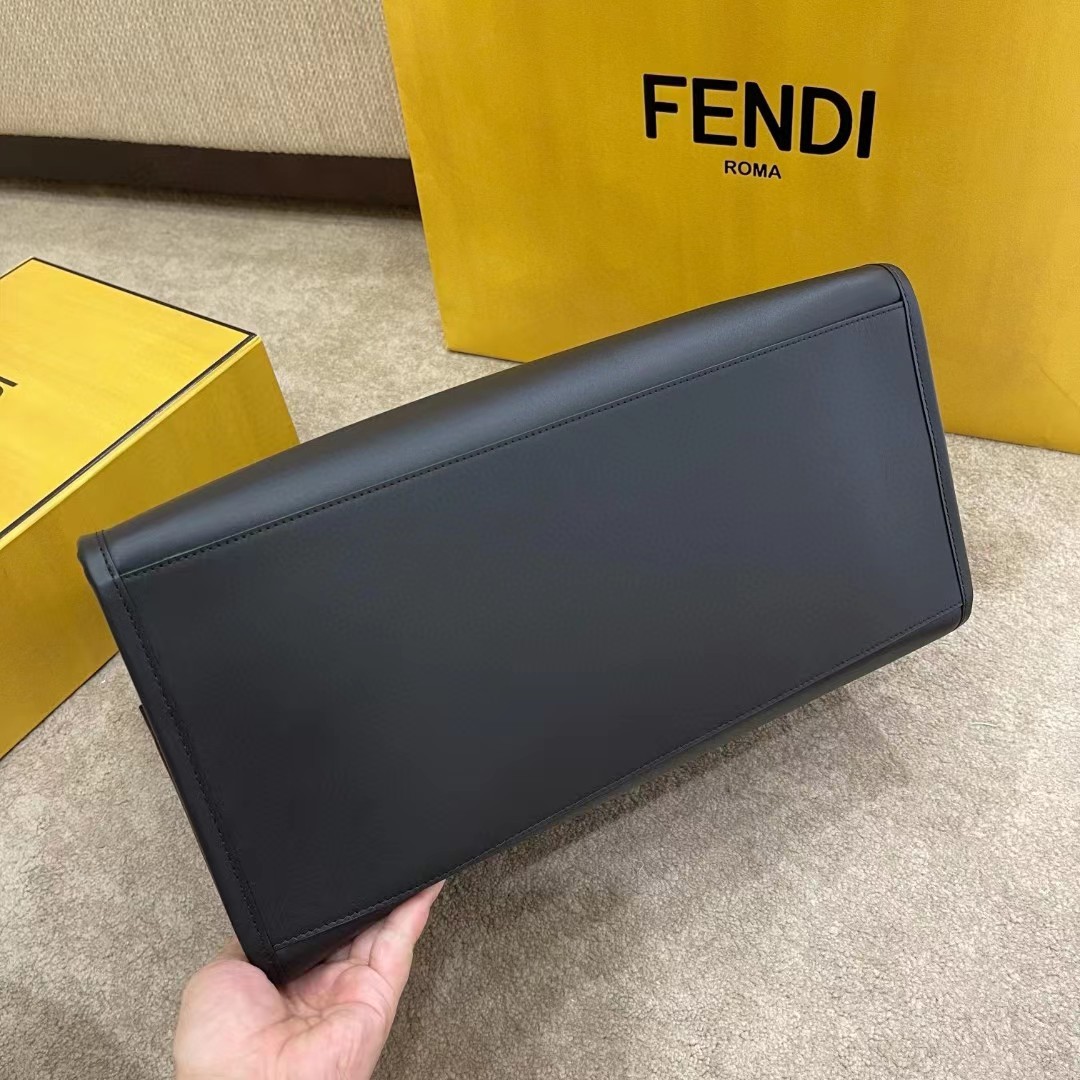 Fendi Sunshine Medium Beige Canvas Bag(40.5-35-21.5cm) - DopestKickz