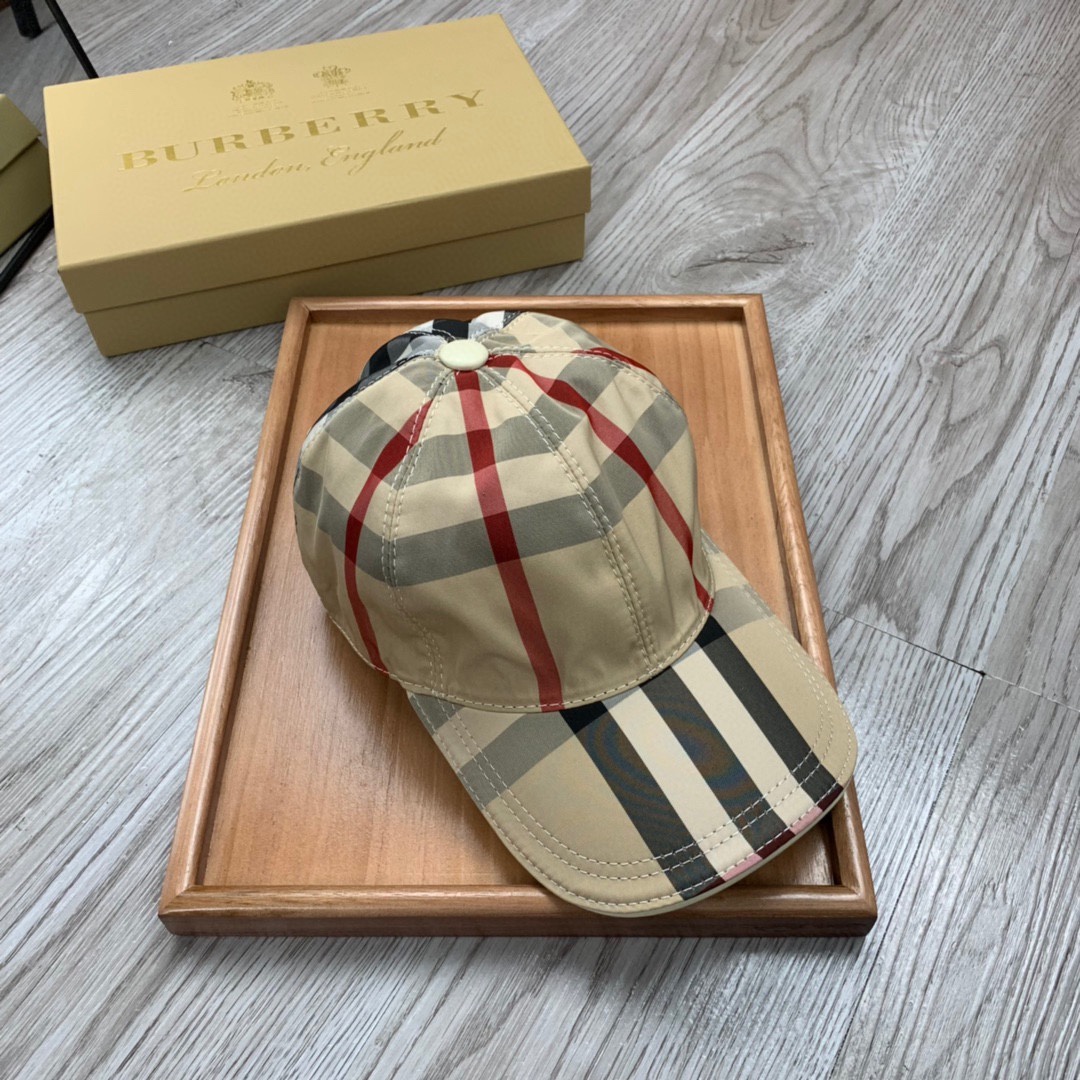 Burberry Vintage Check And Icon Stripe Baseball Cap - DopestKickz