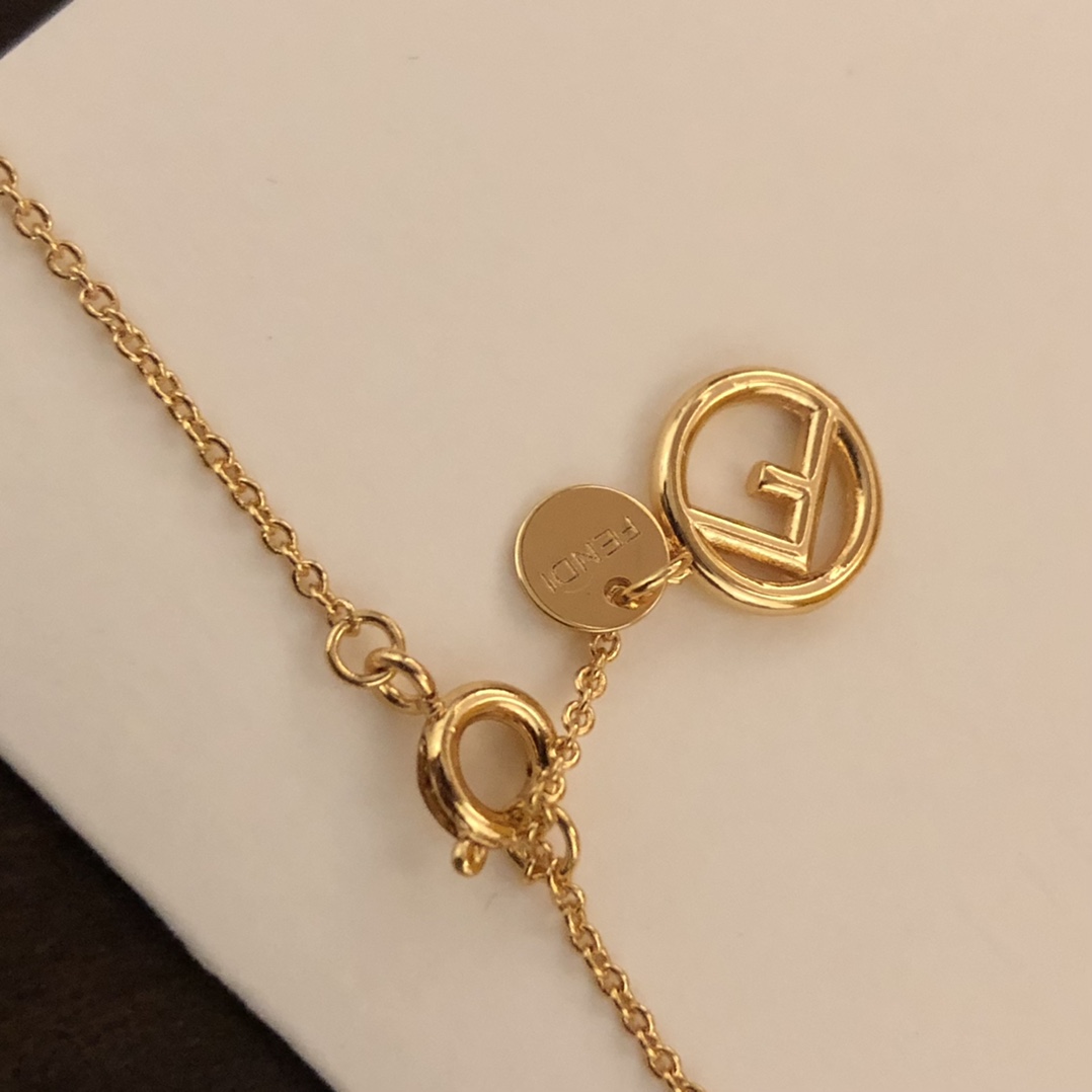Fendi F Is Fendi Necklace - DopestKickz