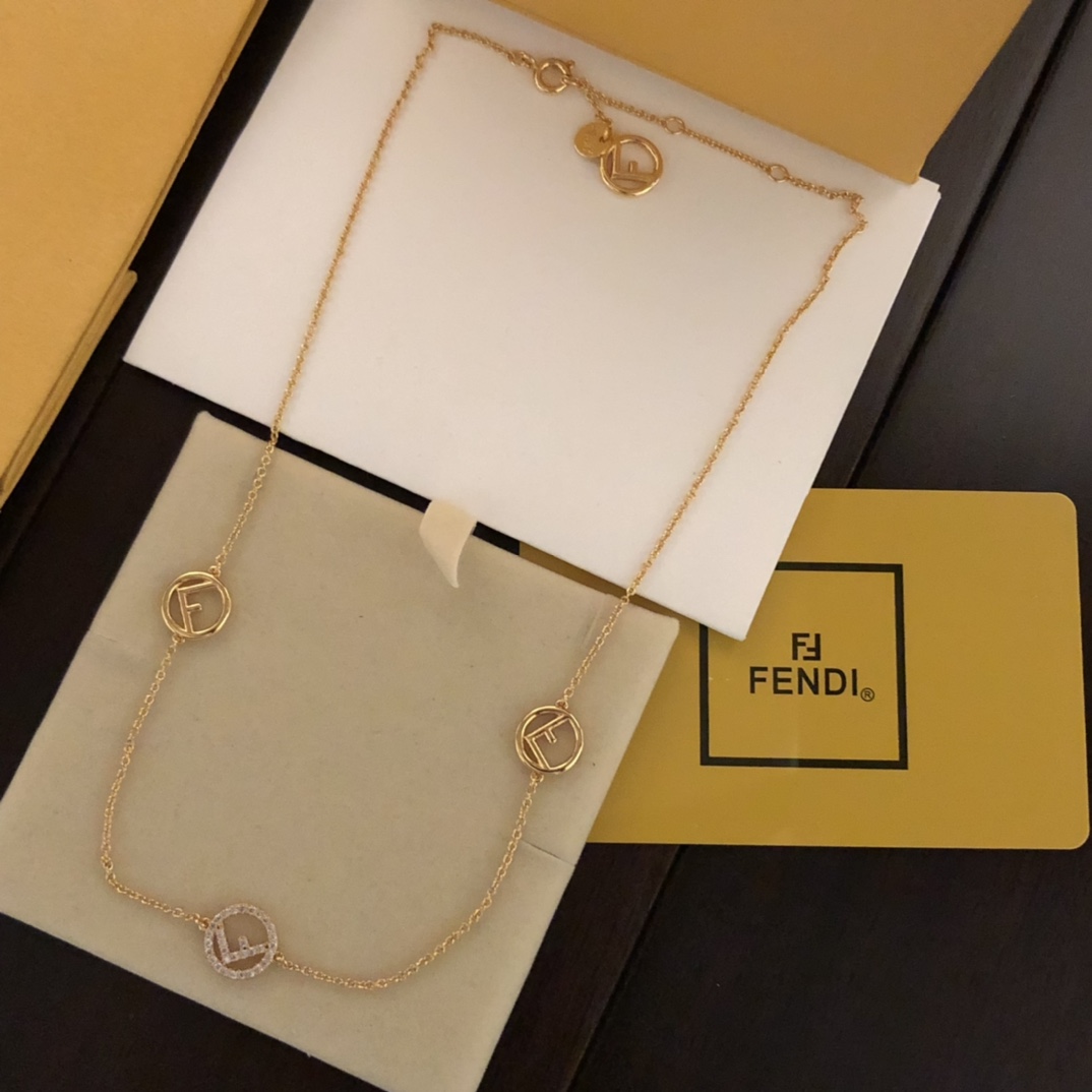 Fendi F Is Fendi Necklace - DopestKickz