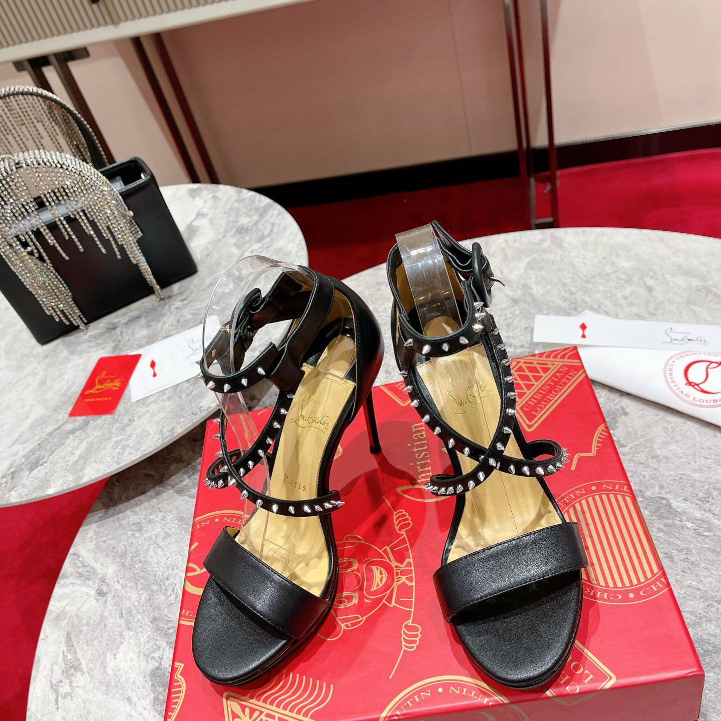 Christian Louboutin Choca Lux Sandals    - DopestKickz