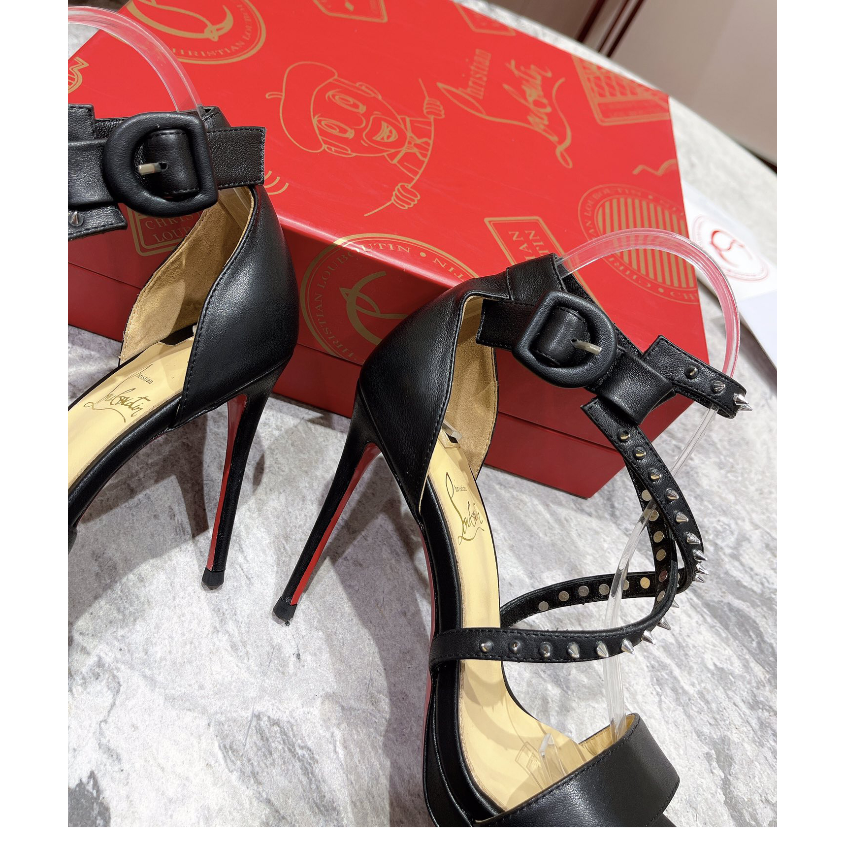 Christian Louboutin Choca Lux Sandals    - DopestKickz