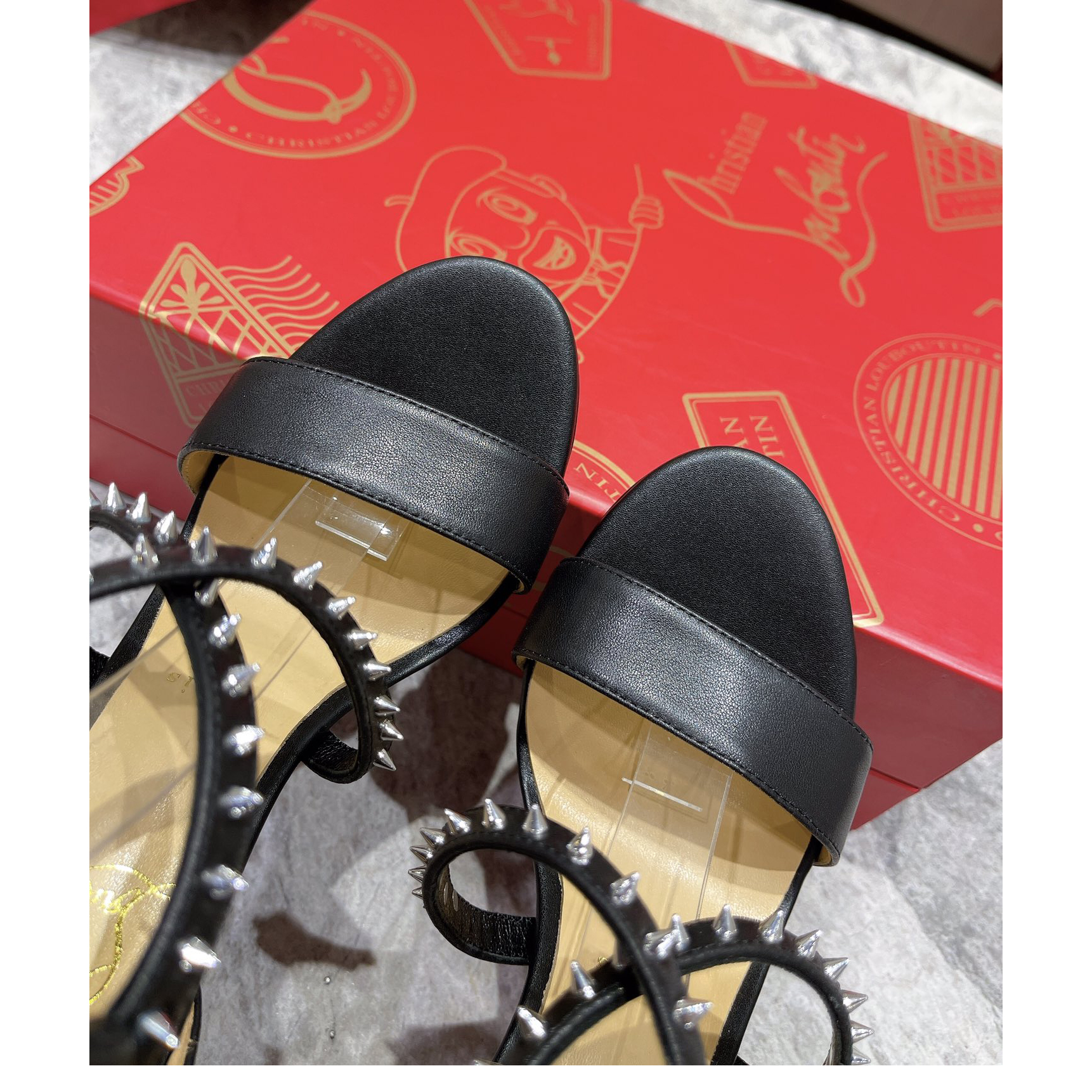Christian Louboutin Choca Lux Sandals    - DopestKickz