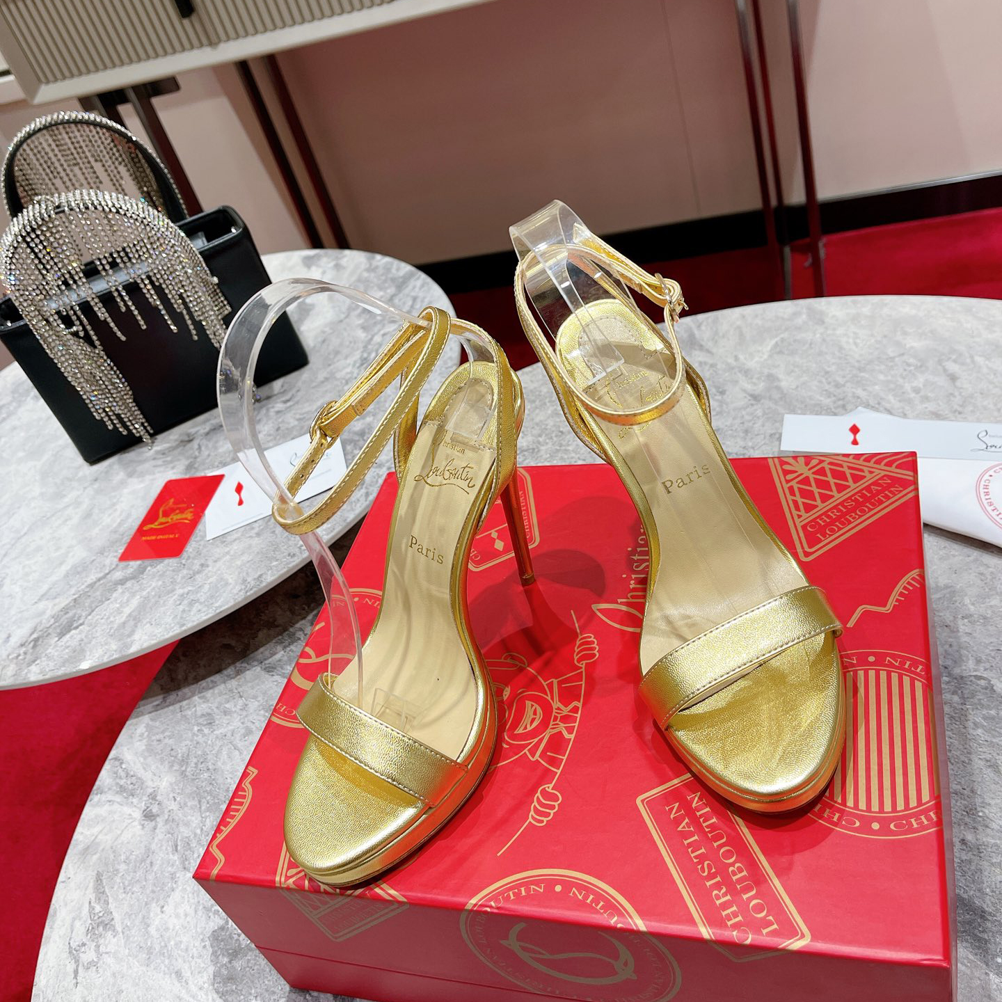 Christian Louboutin   Loubi Queen Sandal(12CM) - DopestKickz