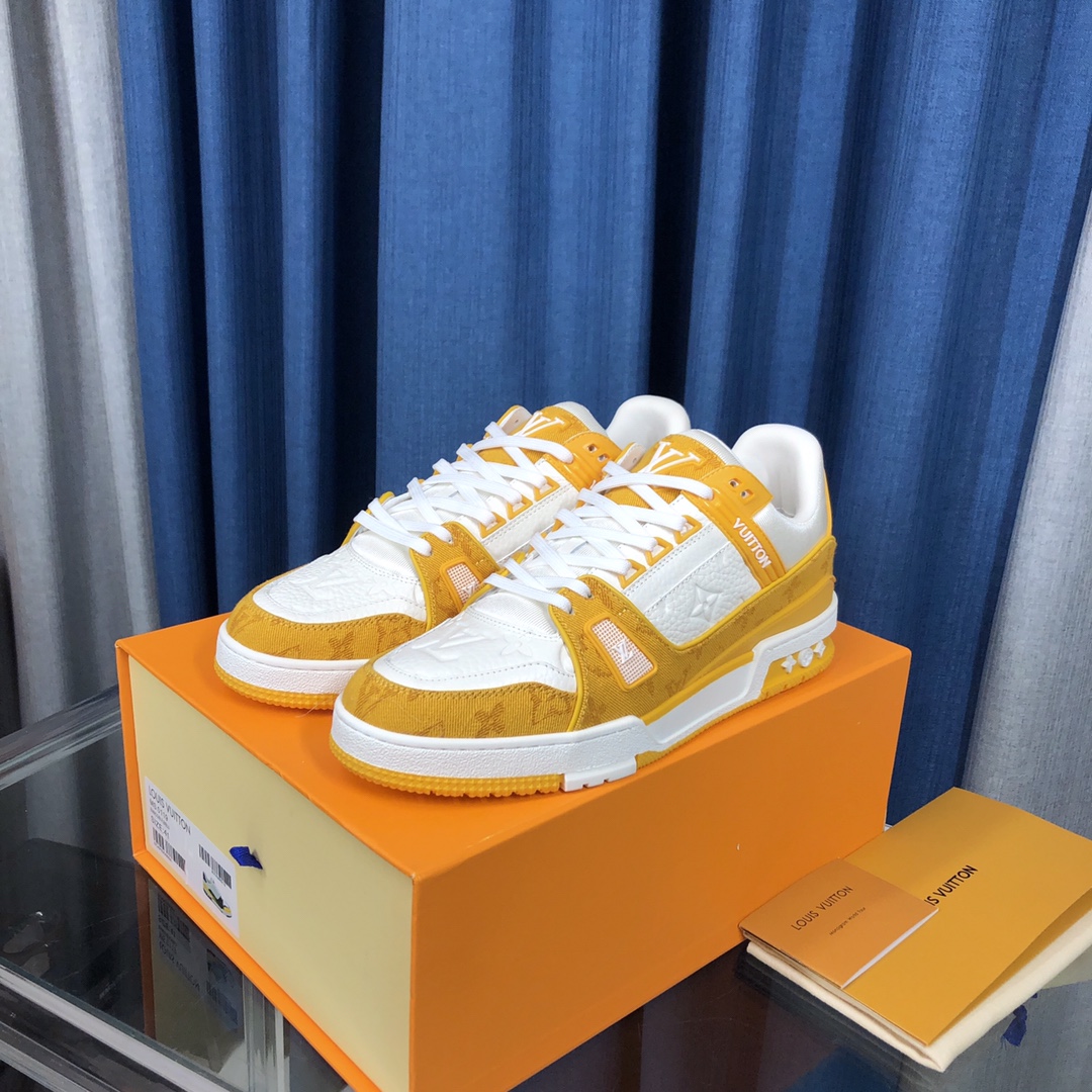 Louis Vuitton LV  Trainer Sneaker(upon uk size) - DopestKickz