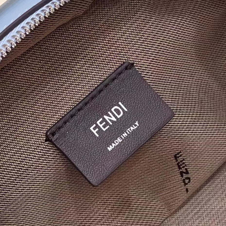 Fendi O’Lock Mini Camera Case Light Blue Leather Mini Bag(21-8-13CM) - DopestKickz