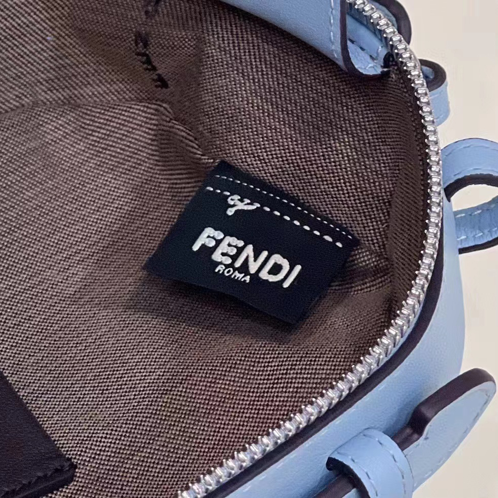 Fendi O’Lock Mini Camera Case Light Blue Leather Mini Bag(21-8-13CM) - DopestKickz