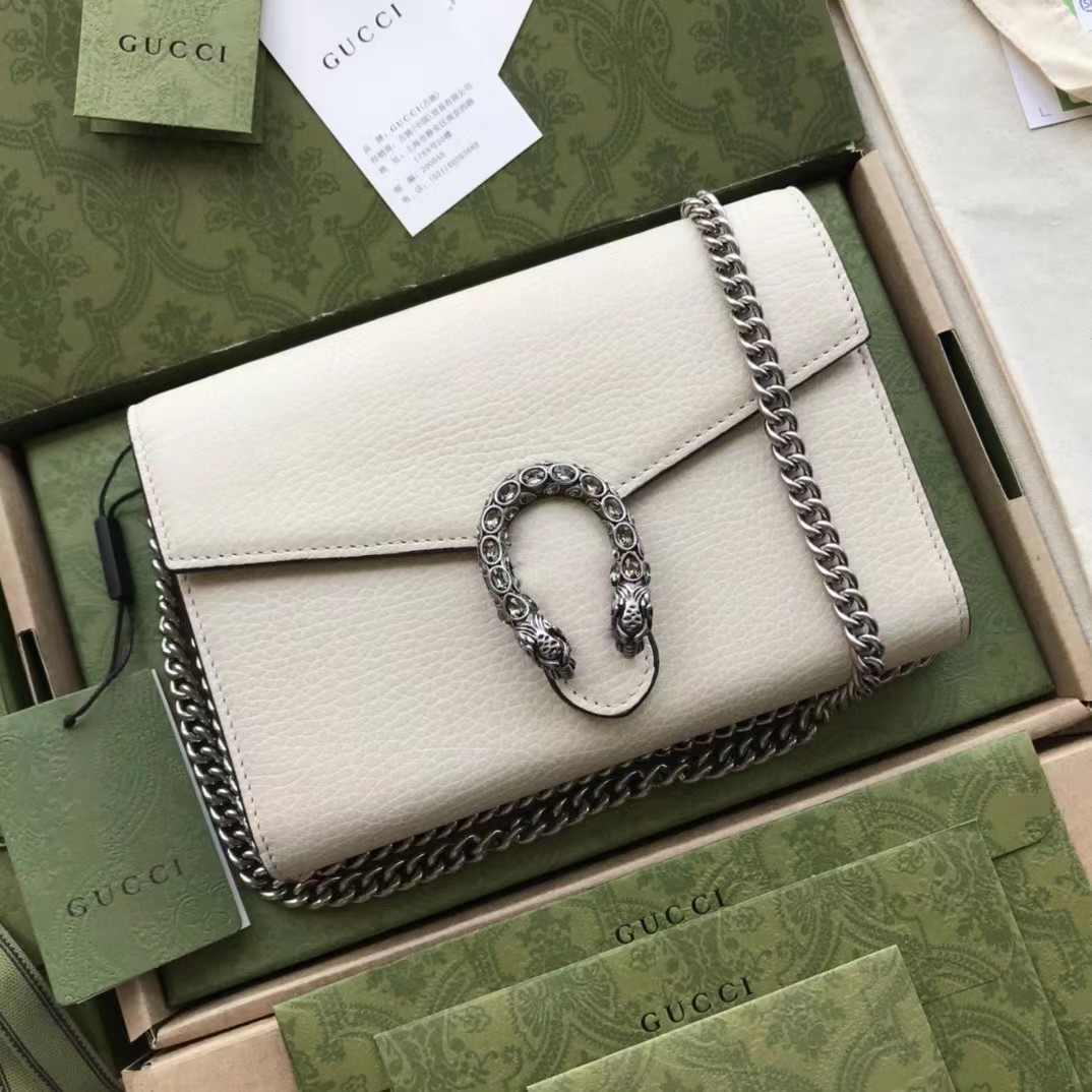 Gucci Dionysus Mini Leather Chain Bag(20-13.5-4CM) - DopestKickz
