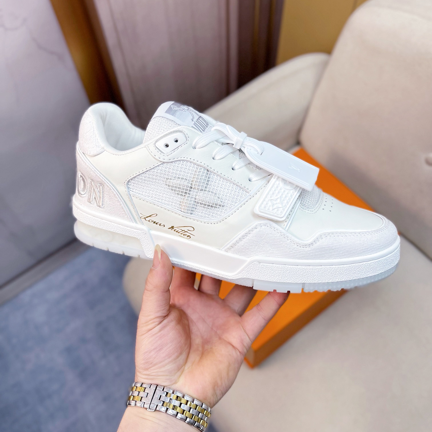 Louis Vuitton Trainer Sneaker(Upon UK Size) - DopestKickz
