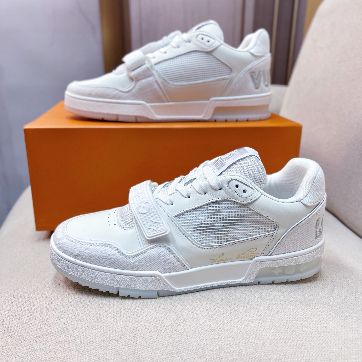Louis Vuitton Trainer Sneaker(Upon UK Size) - DopestKickz