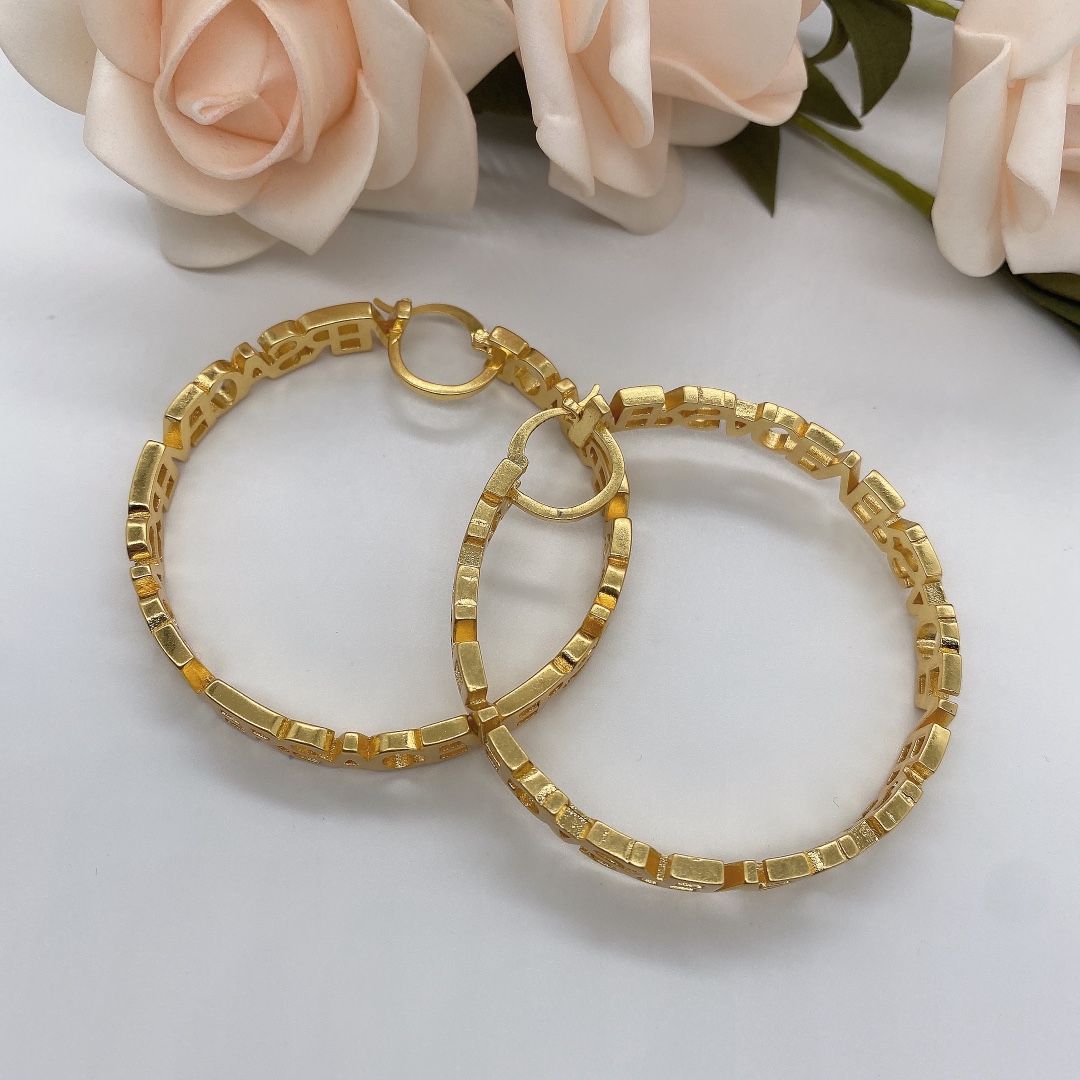 Versace Fendace Hoop Earrings - DopestKickz