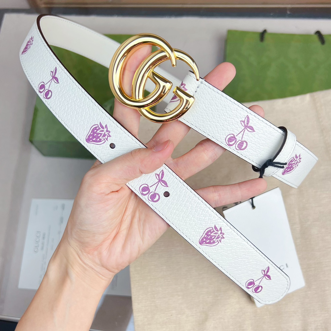 Gucci  GG Marmont Thin Belt - DopestKickz