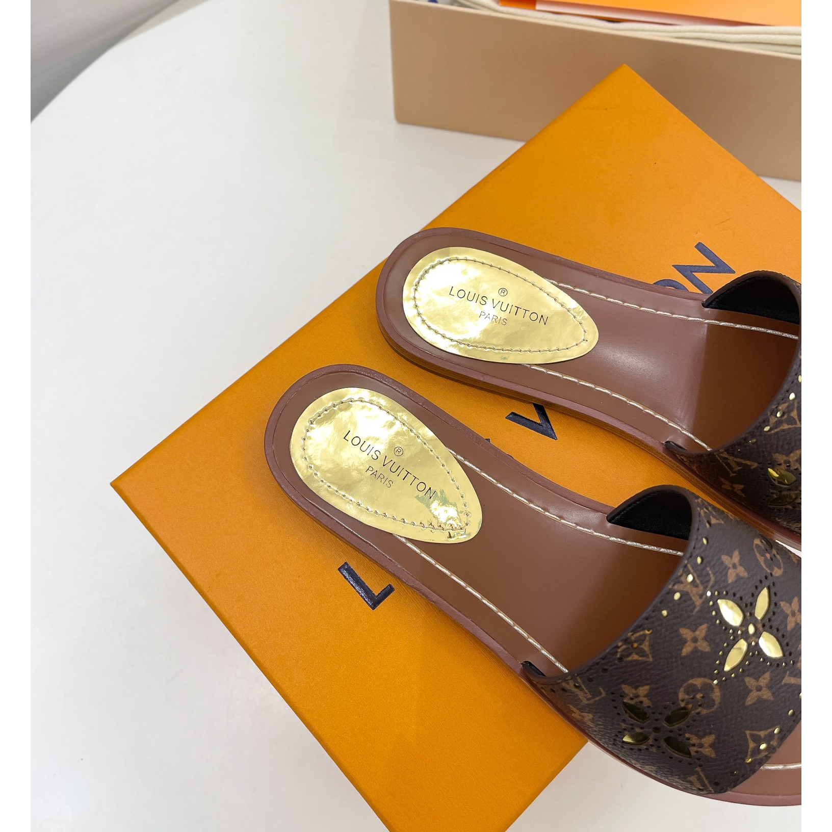 Louis Vuitton Lock It Flat Mule   1A9RC5 - DopestKickz