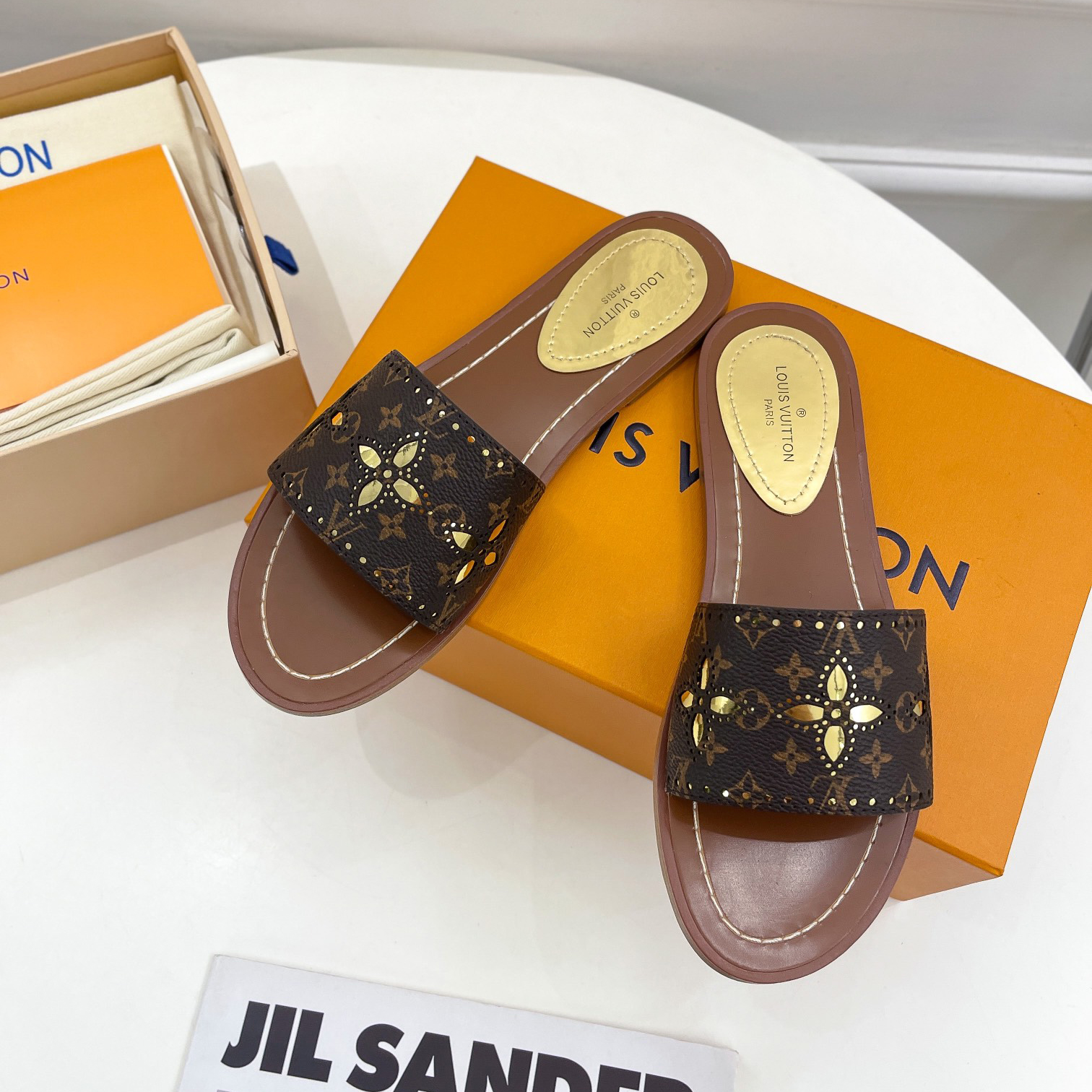 Louis Vuitton Lock It Flat Mule   1A9RC5 - DopestKickz
