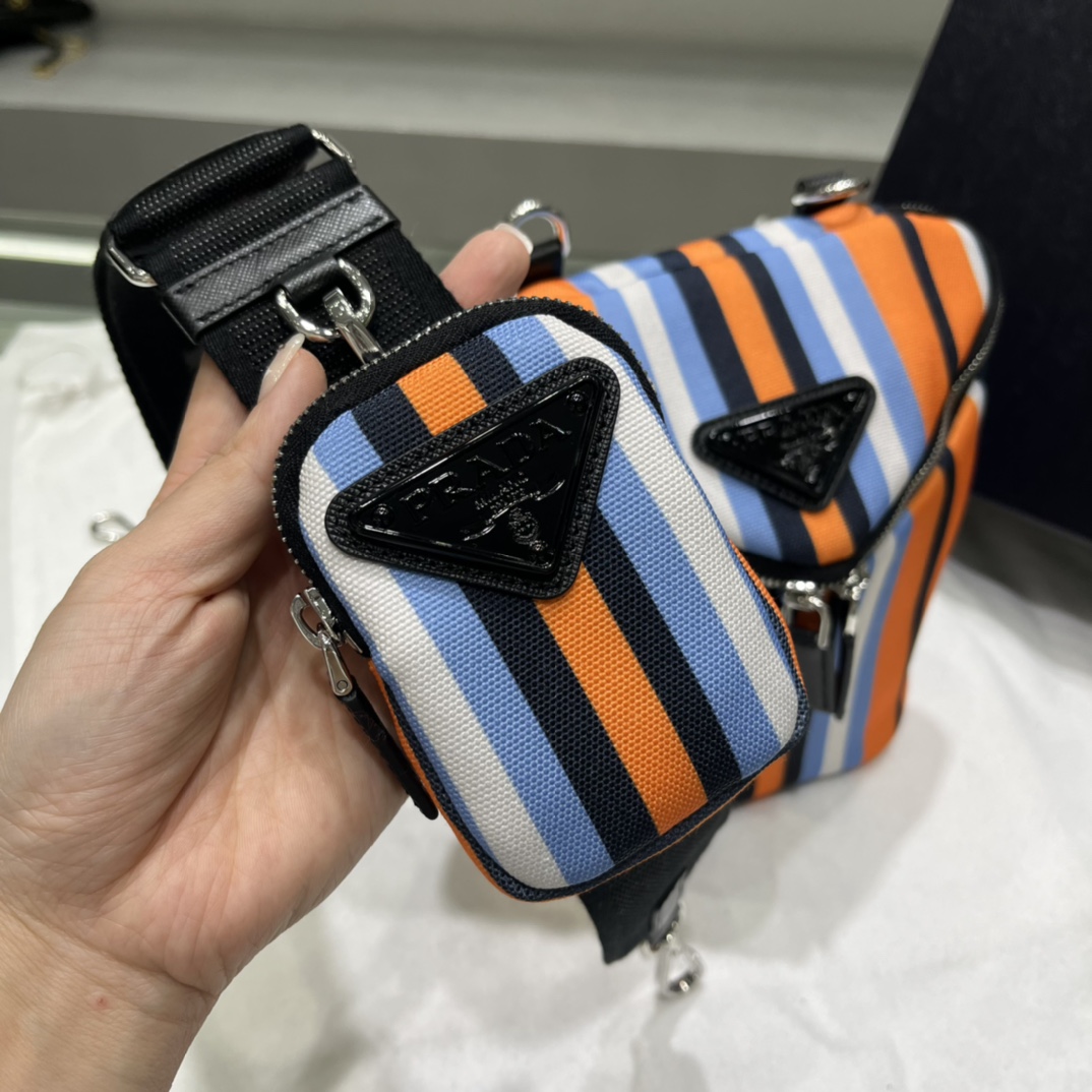 Prada Printed Canvas Shoulder Bag(21-15-15cm)   2VH147 - DopestKickz