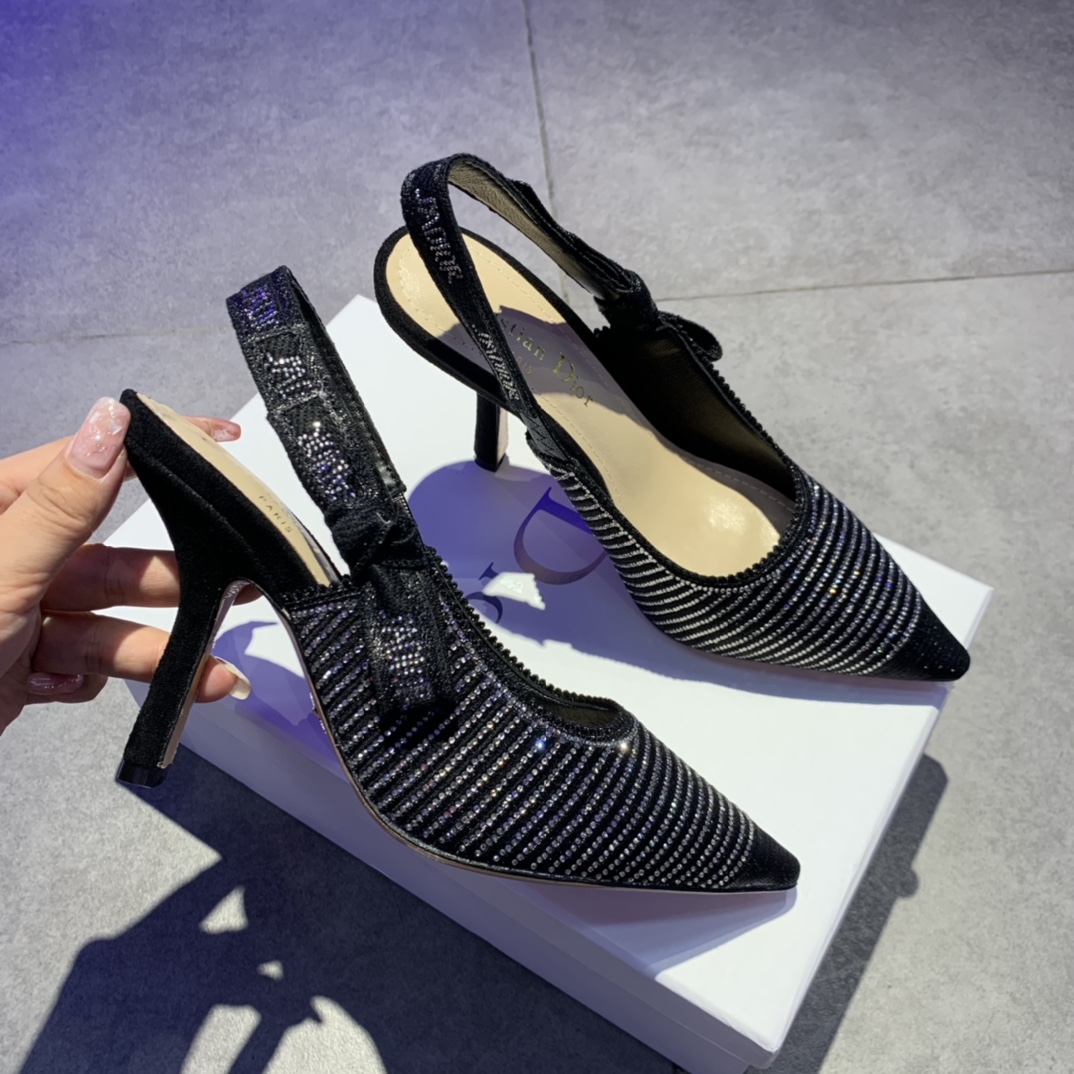 Dior J'Adior Slingback Pump With Heel Height Of 9.5cm - DopestKickz