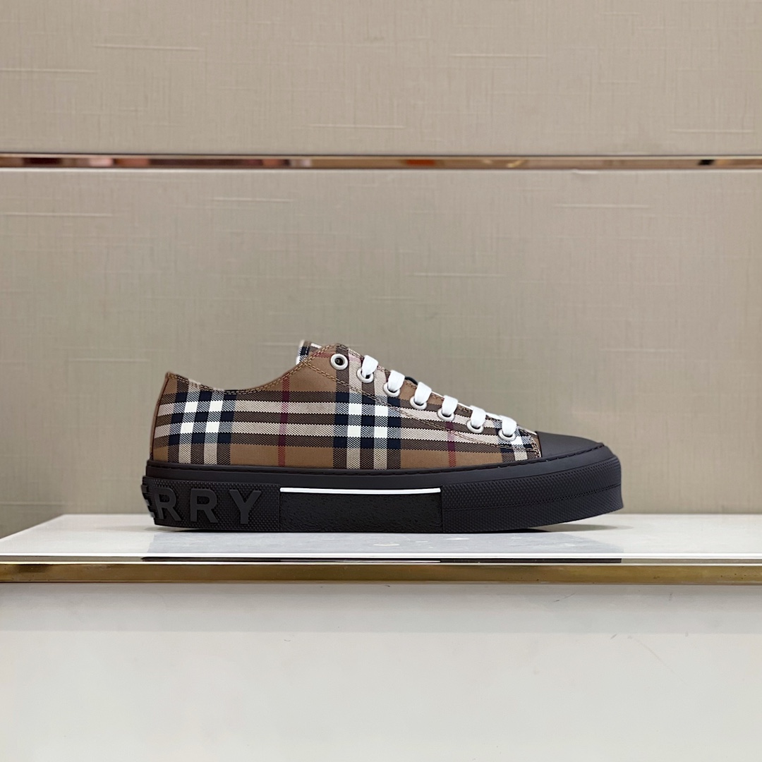 Burberry Vintage Check Cotton Sneakers - DopestKickz