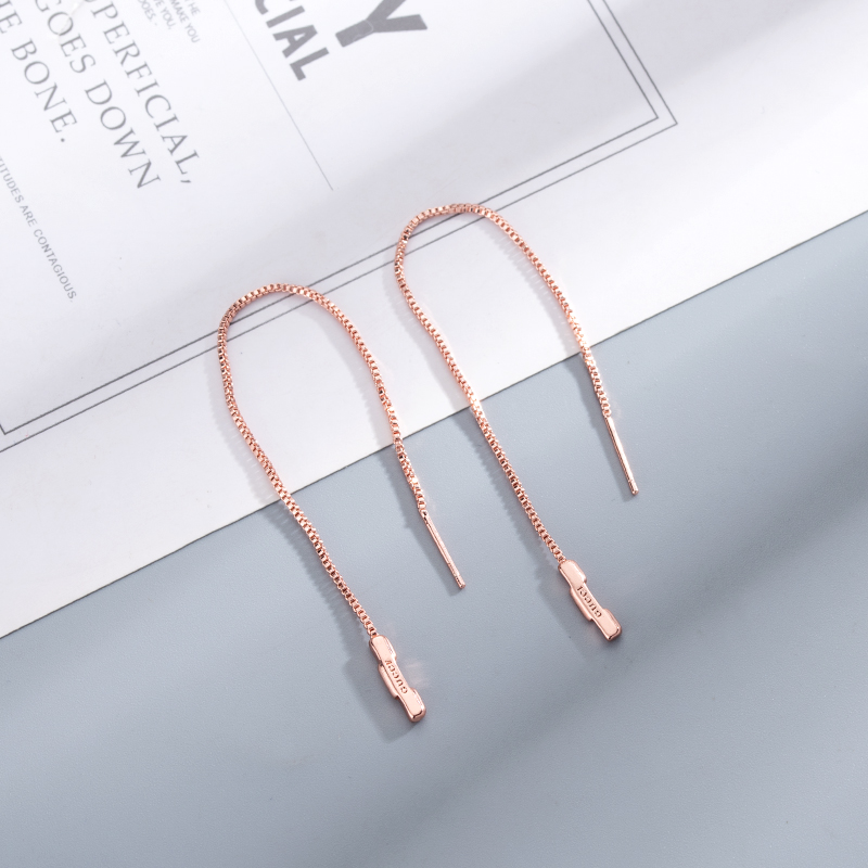 Gucci  Link To Love Chain Earrings With 'Gucci' Bar - DopestKickz