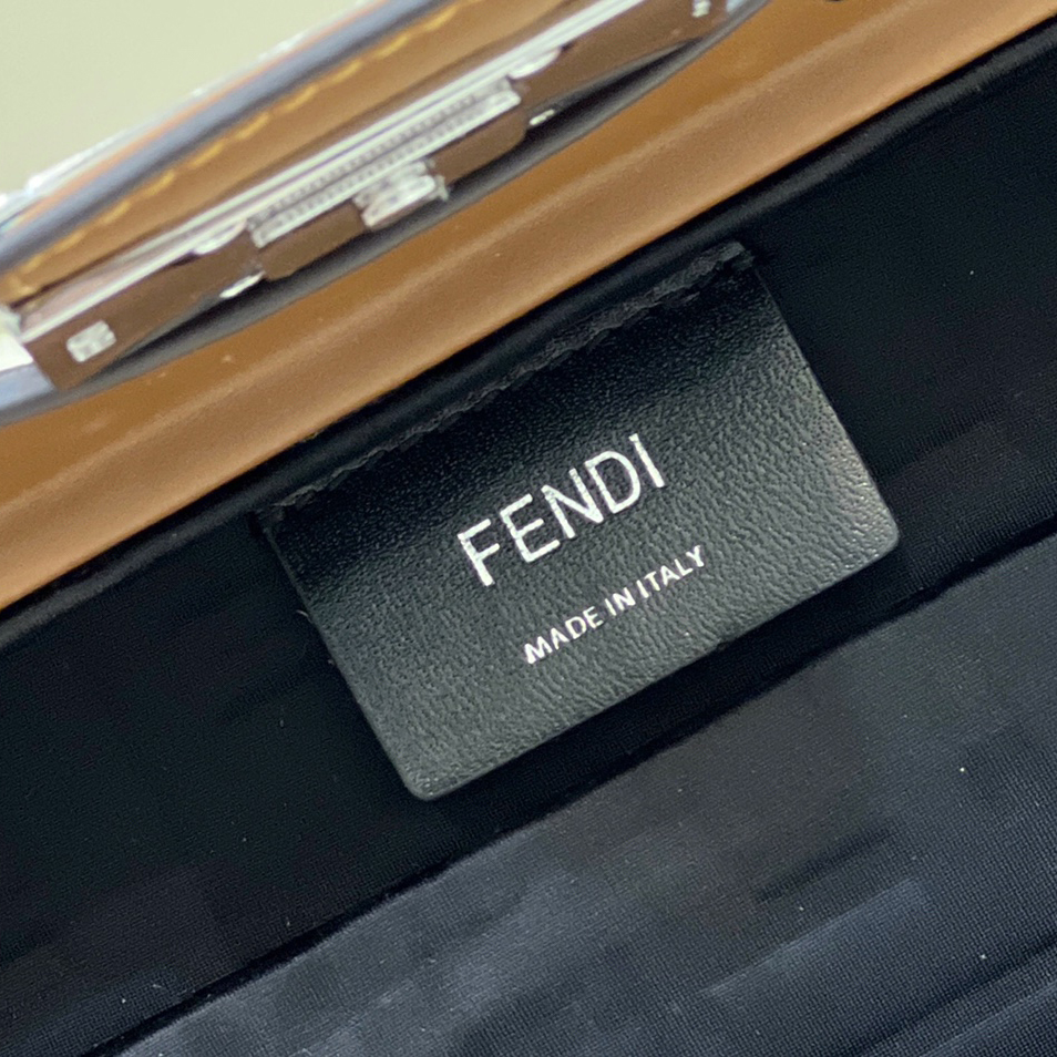 Fendi Baguette Trunk Mini Brown Fabric Bag(18.5-11.5-5cm) - DopestKickz
