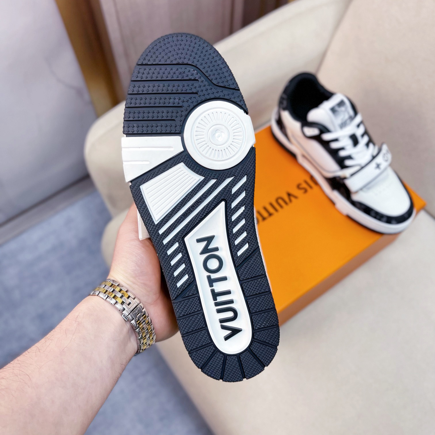 Louis Vuitton Trainer Sneaker(upon UK size) - DopestKickz