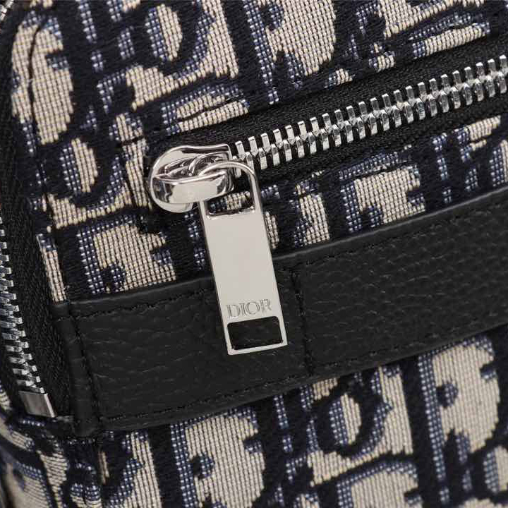 Dior Beige And Black Dior Oblique Jacquard Safari Messenger Bag - DopestKickz