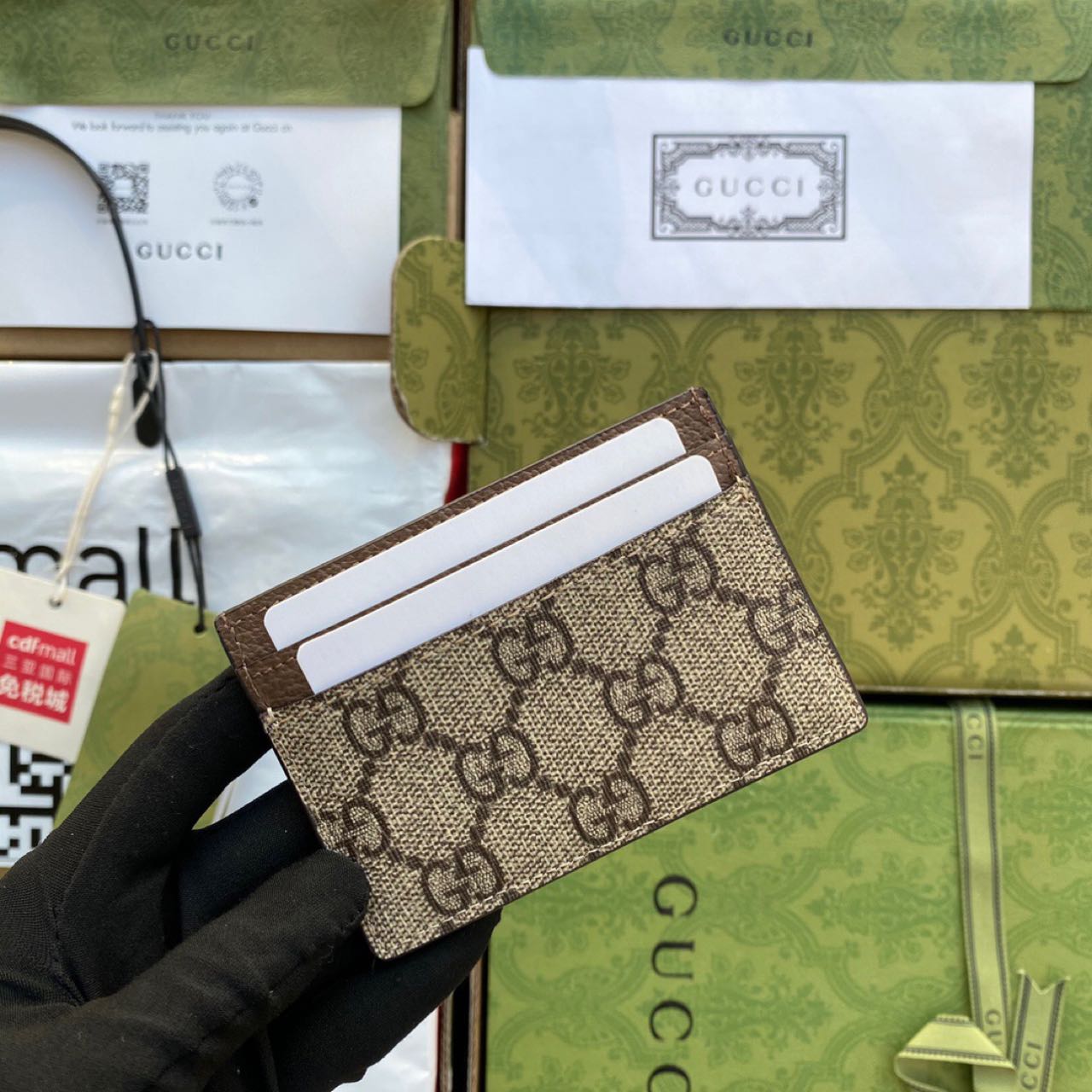 Gucci Ophidia GG Card Case(10-7.5CM) - DopestKickz