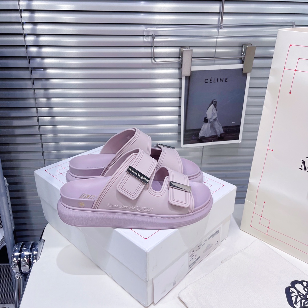 Alexander Mqueen Women's Hybrid Slide In Lilac - DopestKickz