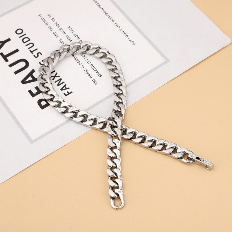 Louis Vuitton LV Chain Links Necklace   50cm   M69987 - DopestKickz
