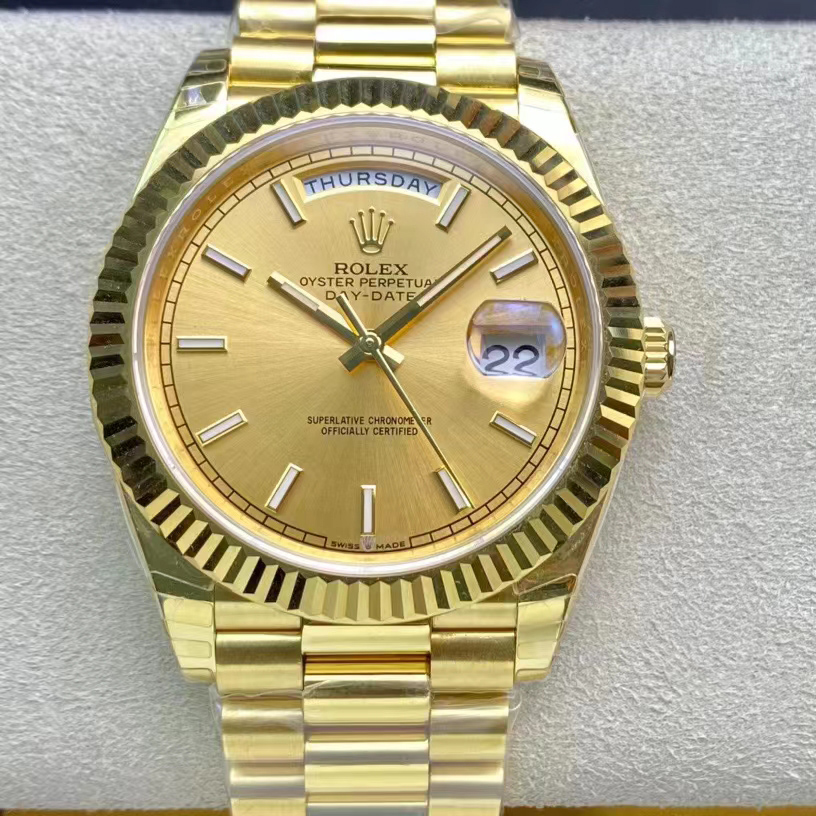 Rolex Day-Date 40 Watch In Yellow Gold - DopestKickz