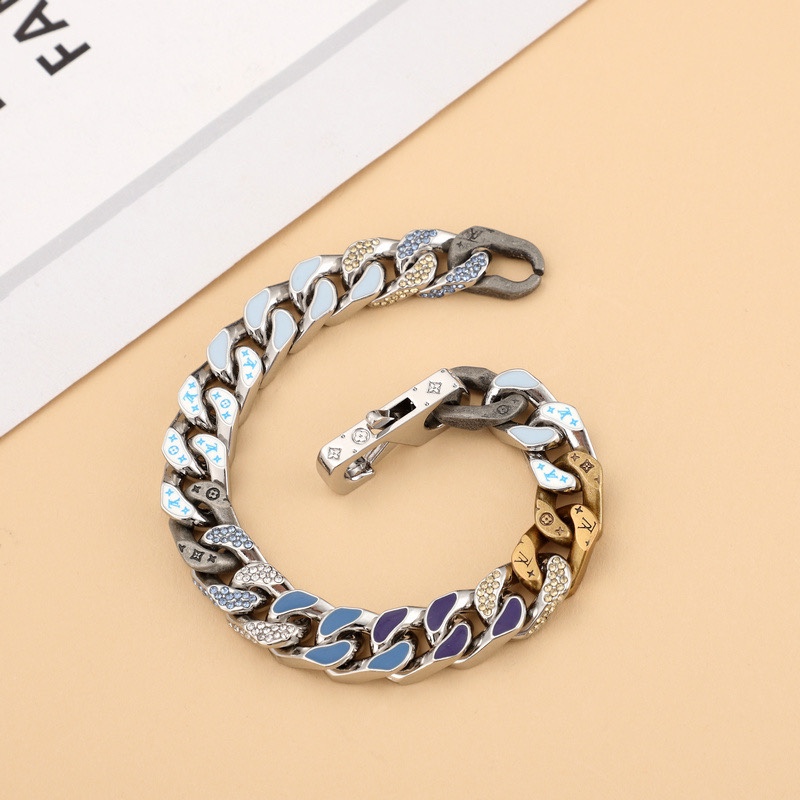Louis Vuitton LV Chain Links Bracelet  21cm   mp2776 - DopestKickz