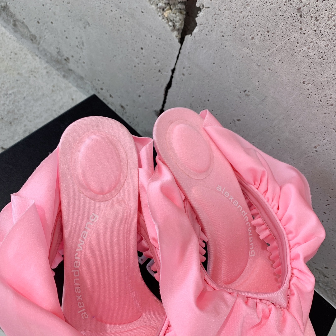 Alexander Wang Celeste 65 Ruffle Sandal In Lycra - DopestKickz
