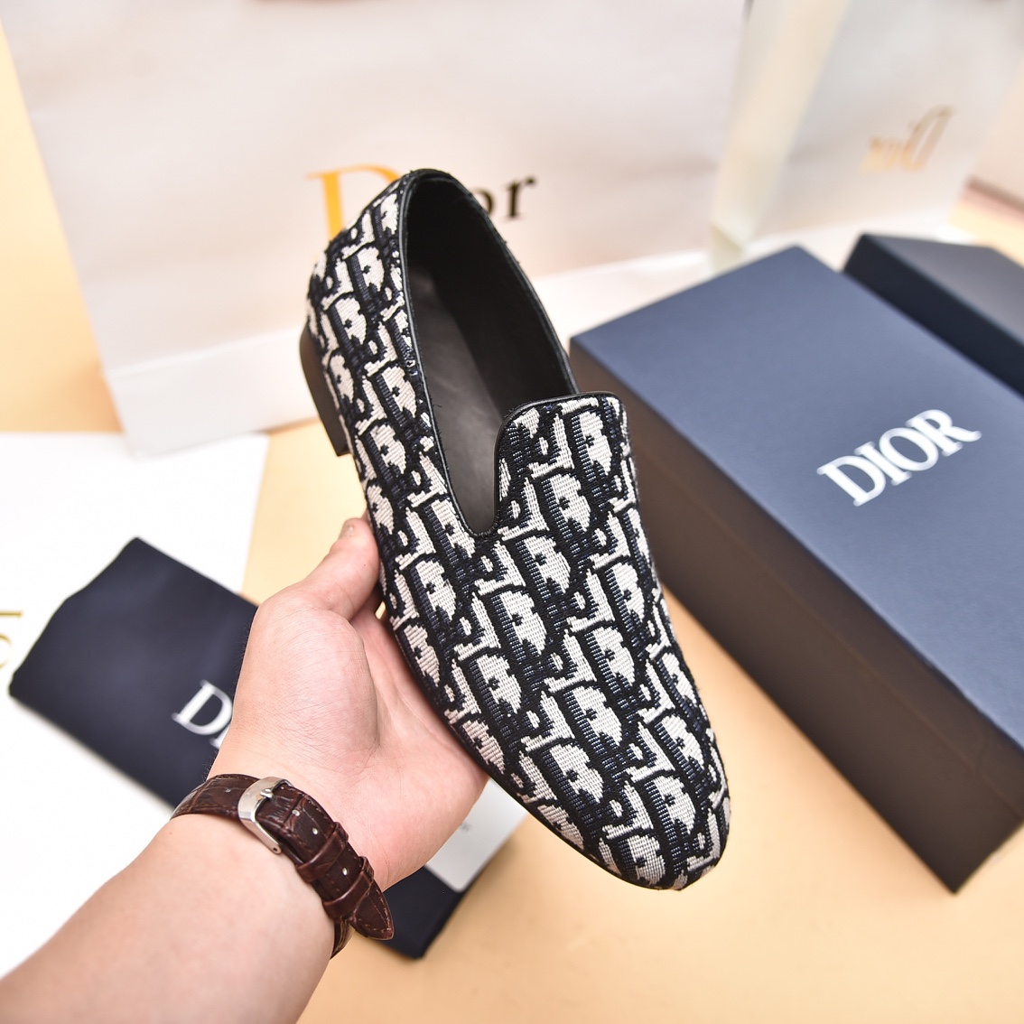 Dior Obique Jacquard Loafer - DopestKickz