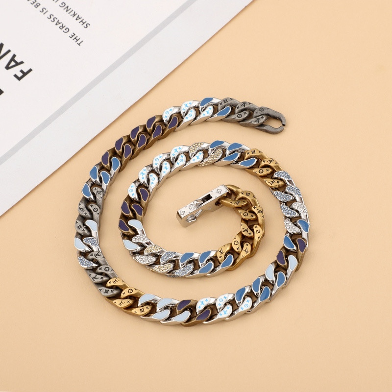 Louis Vuitton LV Chain Links Necklace MP2773  50cm    - DopestKickz