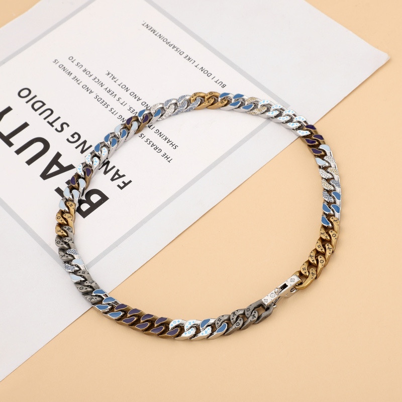Louis Vuitton LV Chain Links Necklace MP2773  50cm    - DopestKickz
