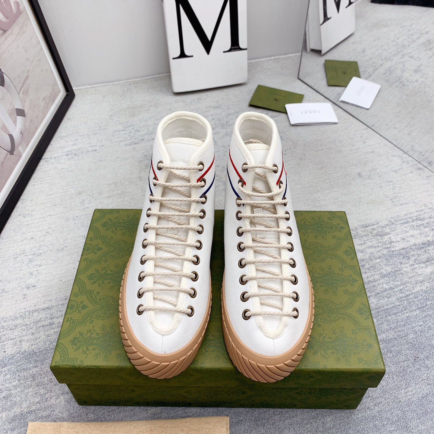 Gucci Interlocking G High-Top Sneaker - DopestKickz