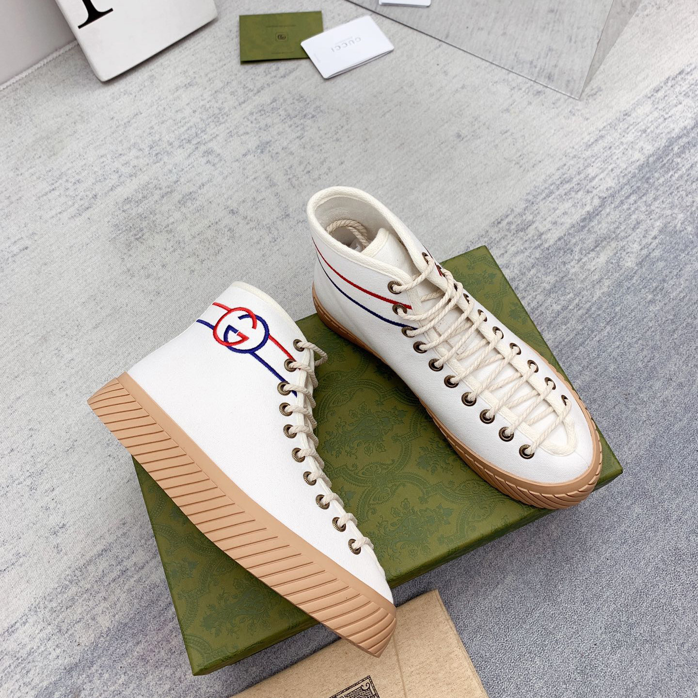 Gucci Interlocking G High-Top Sneaker - DopestKickz
