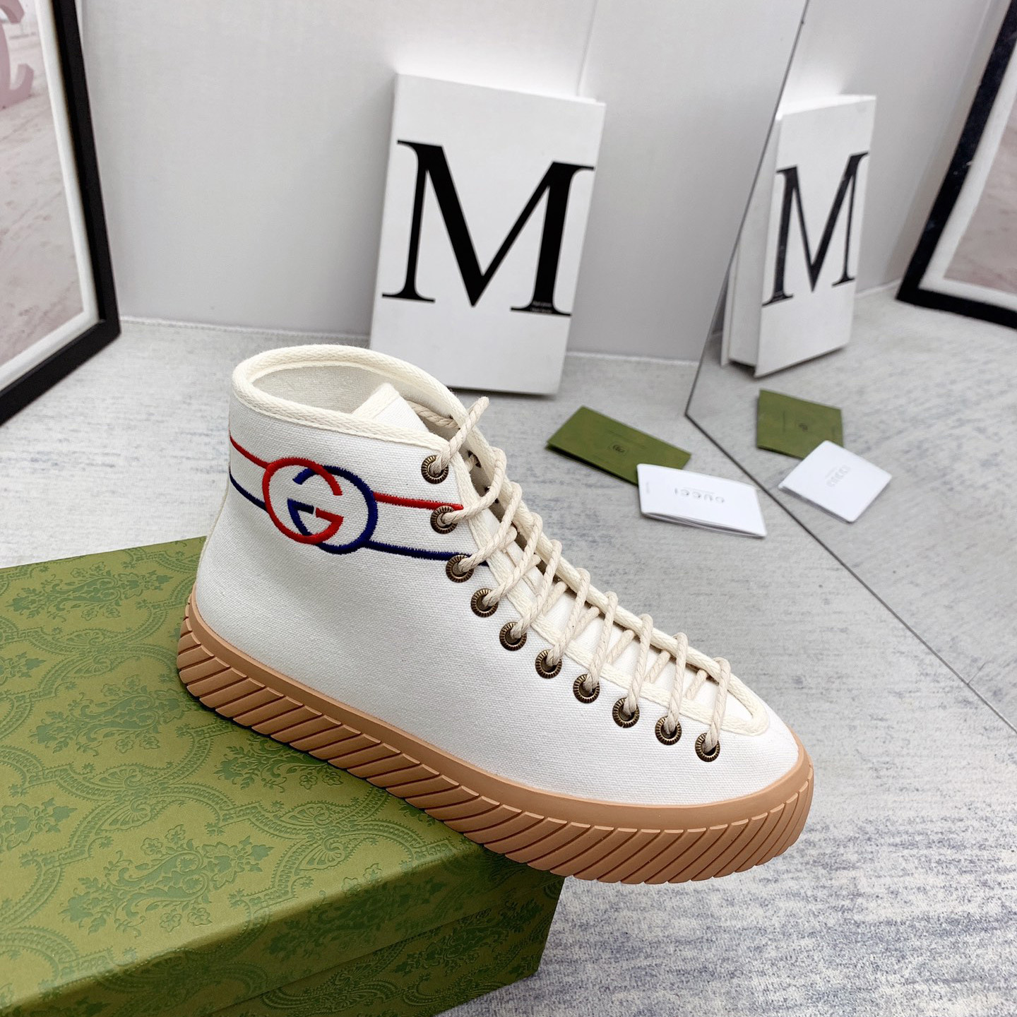 Gucci Interlocking G High-Top Sneaker - DopestKickz