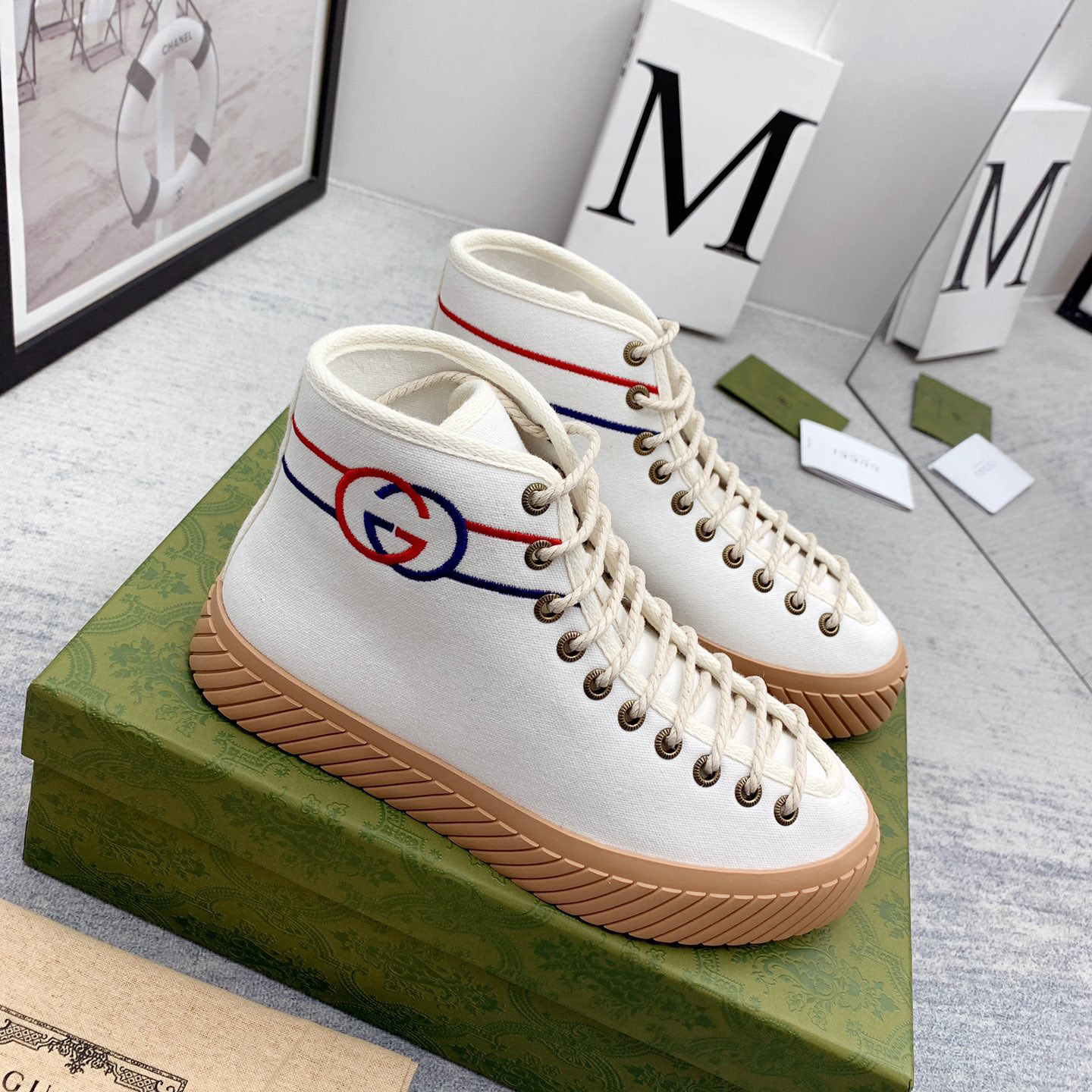 Gucci Interlocking G High-Top Sneaker - DopestKickz